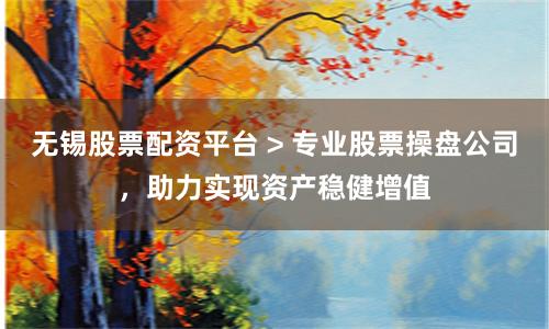 无锡股票配资平台 > 专业股票操盘公司,助力实现资产稳健增值